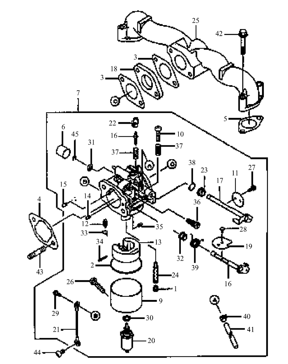 Fh500v-As14 Carburetor Diagram and Parts List for HF1748 55AF3D4V150-WAM Cub Cadet Lawn Mower